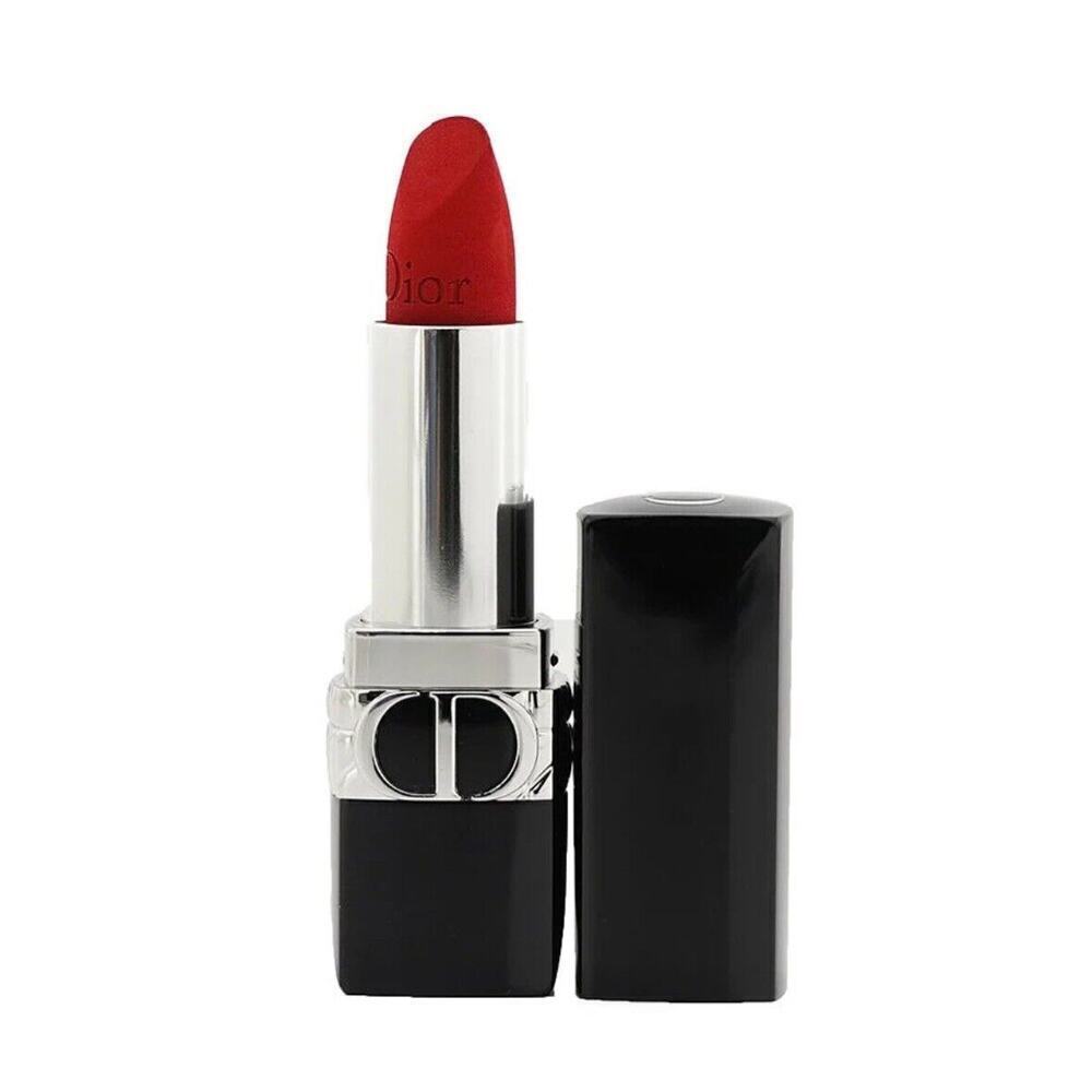 Dior Rouge Dior Couture Colour 999 VELVET Refillable 0.12oz /3.5g Full Size NWOB